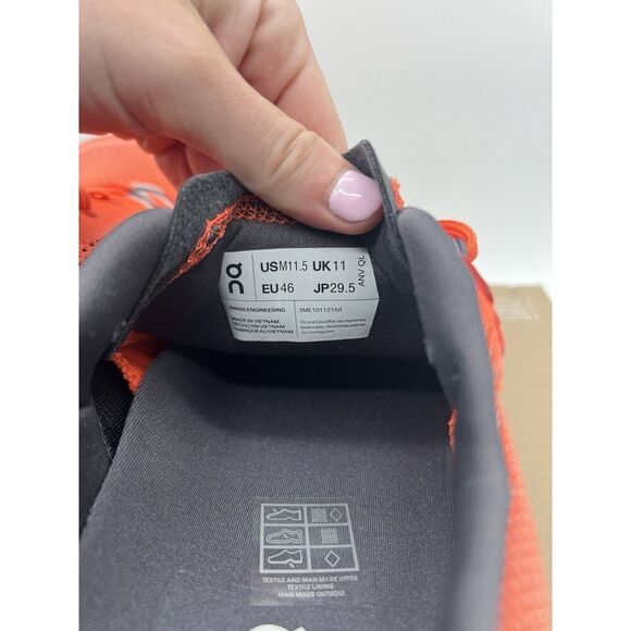 On Men’s Cloudsurfer Trail Running Shoes Flame Dustrose NWOB Size 11.5 - Picture 7 of 9